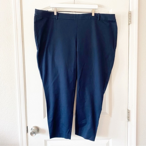 J. CREW Factory Navy Winnie Stretch Trousers NEW Sz Plus 24 Career - Picture 3 of 11